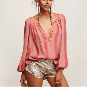Free People • ‘Against All Odds’ V Neck Blouse